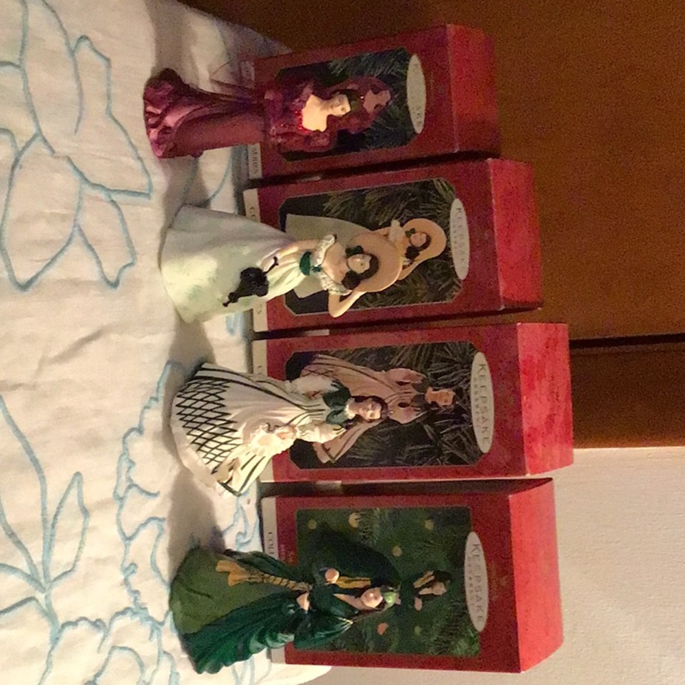 Hallmark Ornaments-Scarlett O’Hara series.